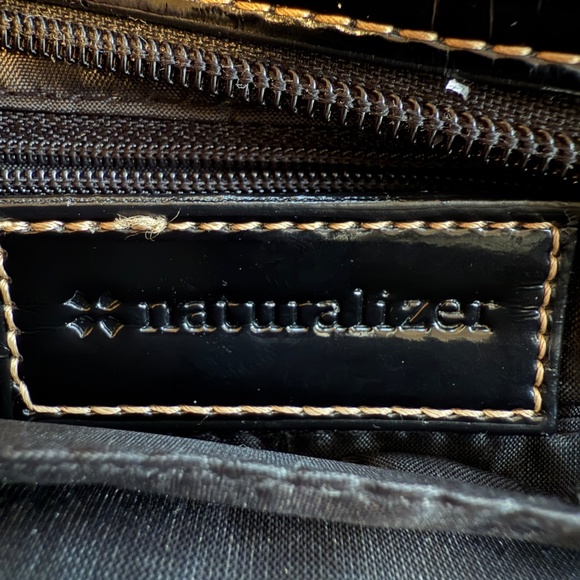 Metallic blue/charcoal pleated hobo shoulder bag - Picture 13 of 13